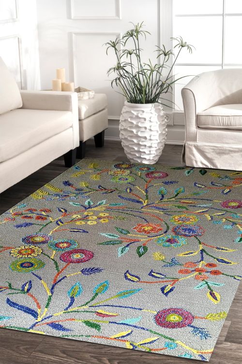 Vibgyor Modern Hand-tufted Area Carpet