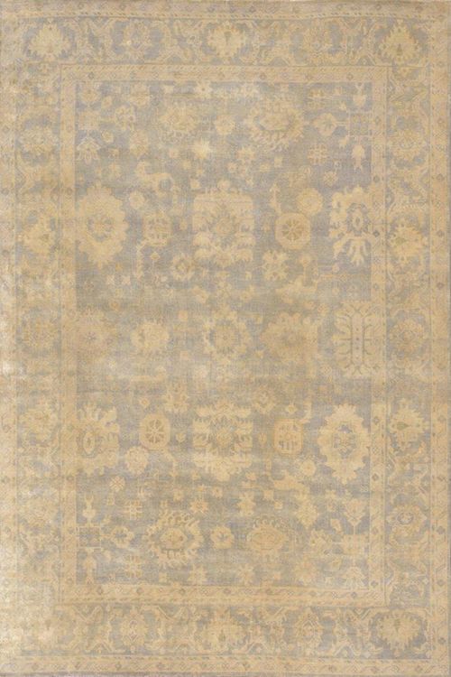 Gray Stone Mansion Large Handmade Oushak Rug