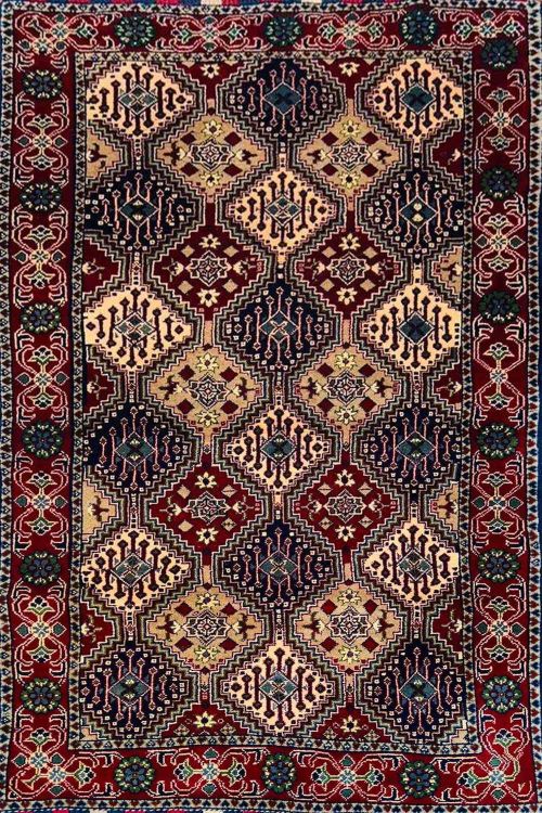 Pashto Multi Colors Afghani Handmade Rug