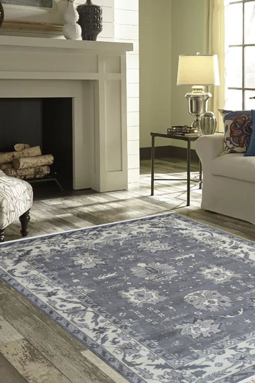 Cinq Star Gray Handmade Area Carpet