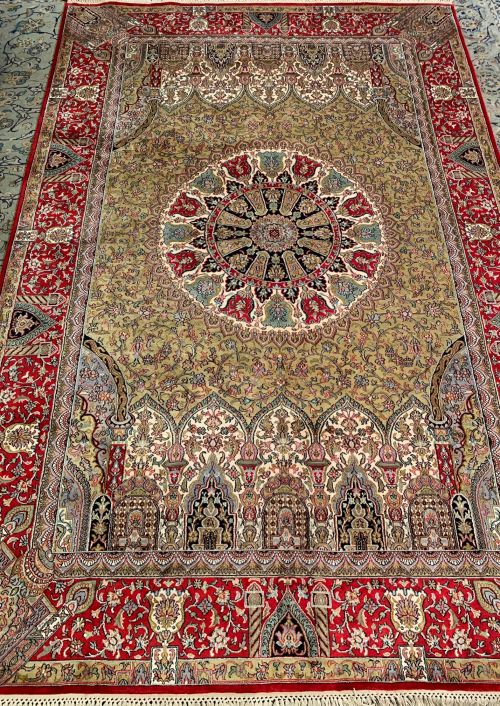 Ardabil Kashan Pure Silk rug