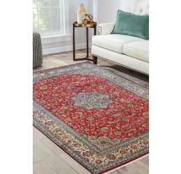 Rouge Dew Kashan Silk Area Rug