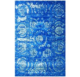 Cobalt Blue Chakra Modern Area Rug