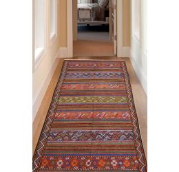 Stripe Matatya Kilim Area Rug