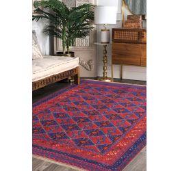 Red Afyon Handmade Kilim Area Rug