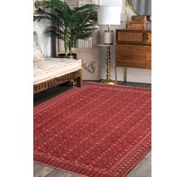 Rust Goz Flat-Woven Kilim Carpet 