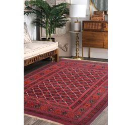 Rustic Goz Classic Flat-Woven Kilim Area Rug