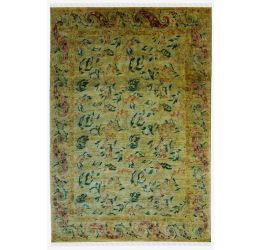 Fall Leaves Handknotted Woolen Carpet