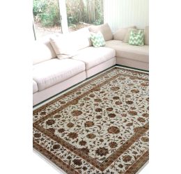 Meena Khanif Floral Motif Wool Rug