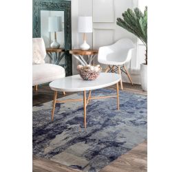 Blue Sky Hand-knotted Modern Wool Area Rug