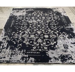 Light Dark Wool Bamboo Silk Modern Carpet