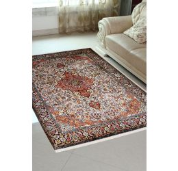 5 X 7 Feet Traditional Kashan Medium Size Silk Rug