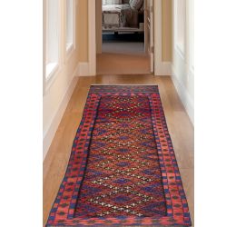 Persian Geometrical Handmade Afghan Carpet