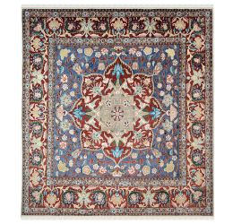 Jewish Star Square Wool Area Rug