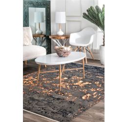Volcanic Lava Handknotted Modern Area Rug