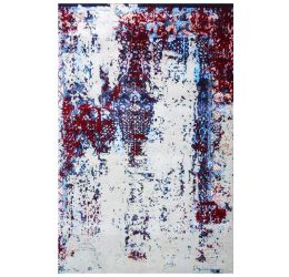 Erased Vision Handknotted Modern Area Rug