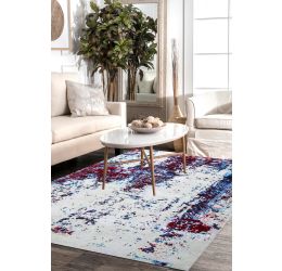 Erased Vision Handknotted Modern Area Rug