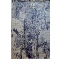 Blue Sky Hand-knotted Modern Wool Area Rug