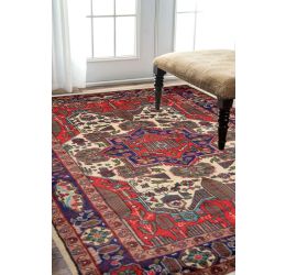 Caucasian Rouge Afghan Carpet