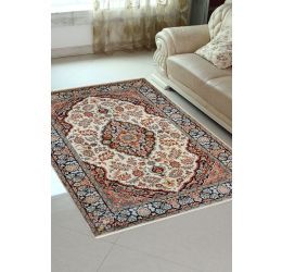 Diamond Cream Kashan Area Rug