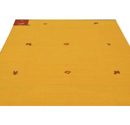 Yellow Magic Woolen Dhurrie