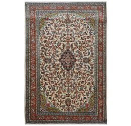 Floral Kashan Silk Handknotted Carpet