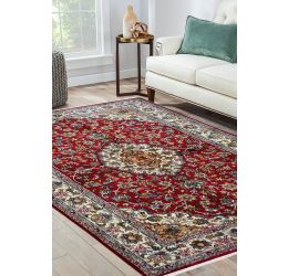 Laal Neel Pendulum Handmade Area Rug