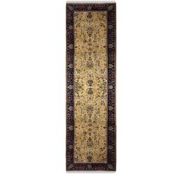 Gold Erased Handmade Wool Runner