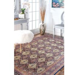 Ivory Afshar Classic 9 X 12 Feet Wool Area Rug