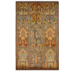 Ivory Hamadan Gold Area Rug