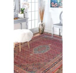 Turquoise Bidjar Handknotted Wool Rug