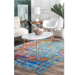 Sky Rainbow Modern Wool Carpet