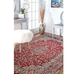 Classic Red Queen Handknotted Wool Area Rug