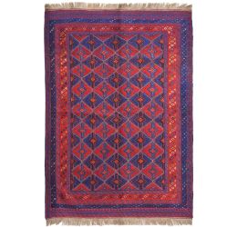 Red Afyon Handmade Kilim Area Rug