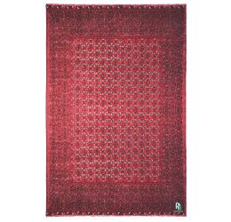 Maroon Mori Bokhara Handmade Wool Rug