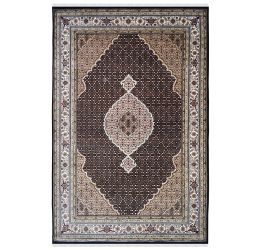 Black Chandelier Handknotted Wool Area Rug