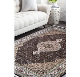 Black Chandelier Handknotted Wool Area Rug