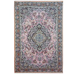 Floral Stamp Kashmiri Wool Area Rug