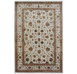 Meena Khanif Floral Motif Wool Rug