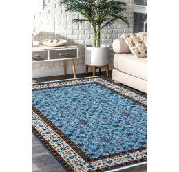 Neel Floral Kashan Handknotted Wool Rug