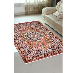 Floral Kashan Silk Area Rug