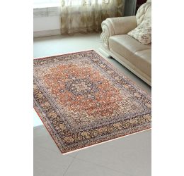 Gold Sikka Kashan Pure Silk Carpet