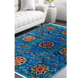 Sunshine Flower Sari Silk Carpet