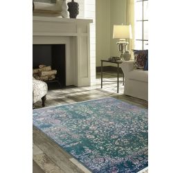 Green Depth Sea Hand Knotted Woolen Carpet