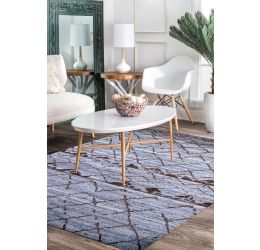 Abstract Comfort Hand Knotted Moroccan Wool Area Rug