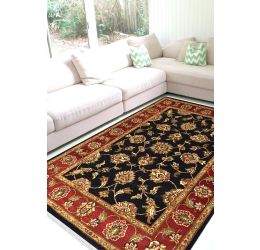 Floral King Handknotted Wool Area Rug