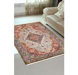 Ivory Diamond Kashan Silk Area Rug