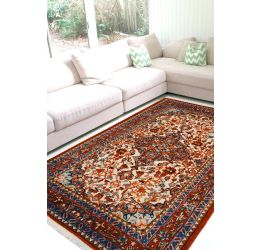 Ivory Patti Kashan Area Rug