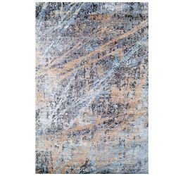 Blue Contemporary Wool Handmade Area Rug