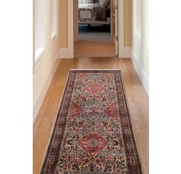 Pink 3 X 8 Kashan Traditional Runner Area Carpet